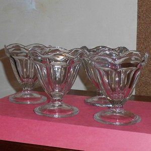 Ice Cream Sundae - Glass - (Set/4)